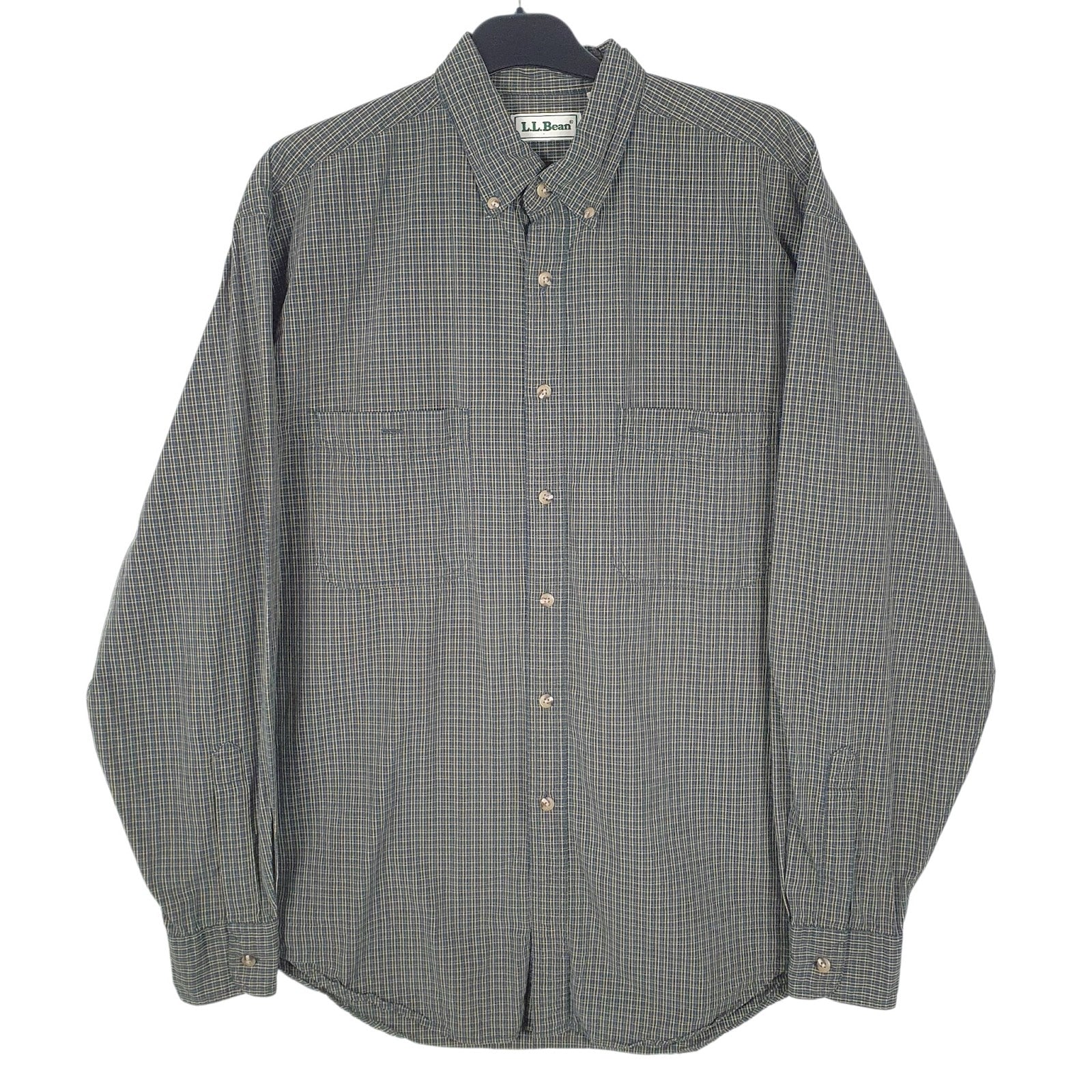 Mens Navy L.L.Bean  Long Sleeve Shirt