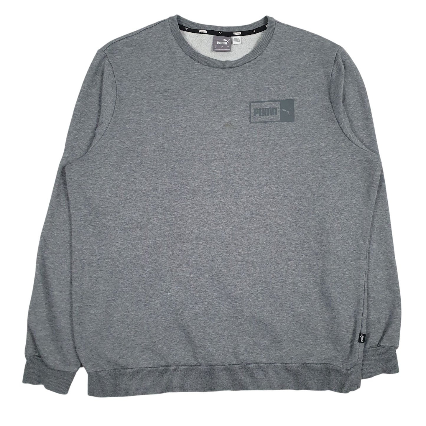 Mens Grey Puma  Crewneck Jumper