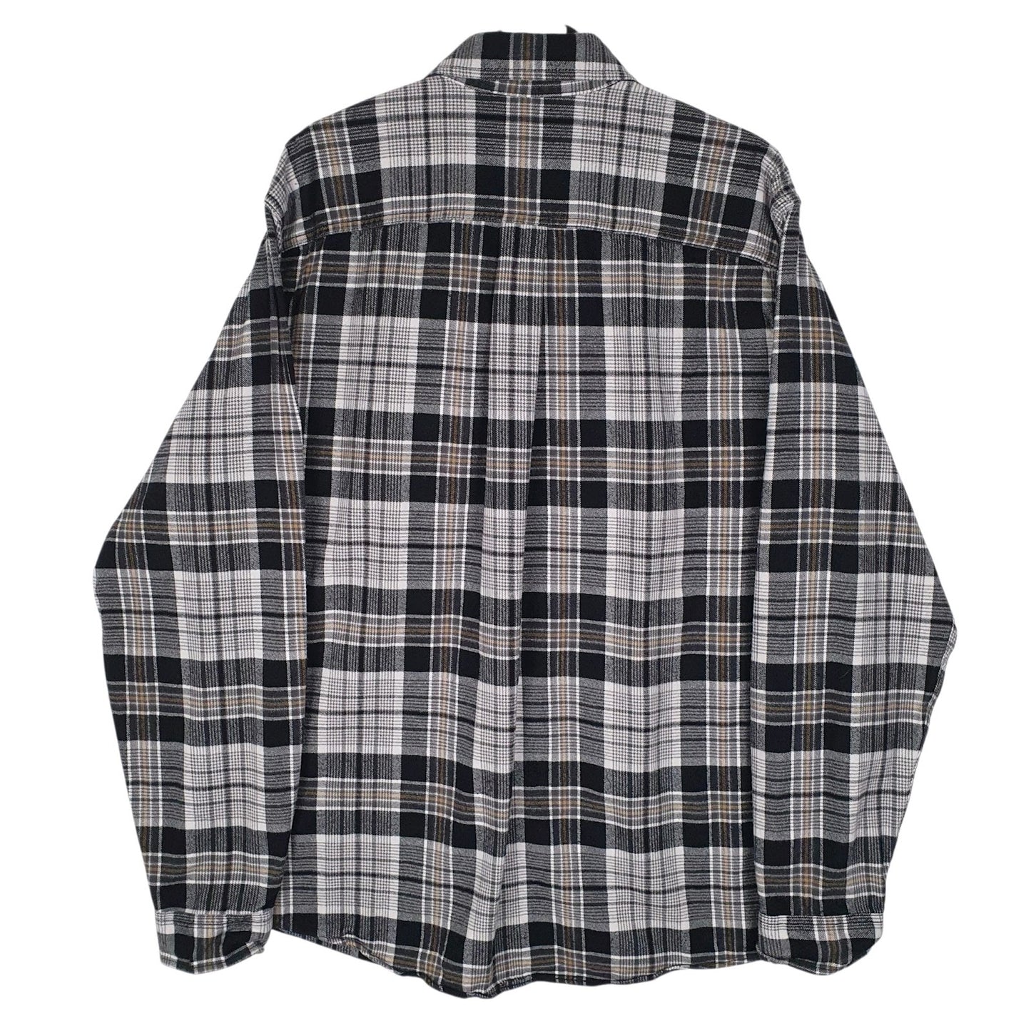Mens Grey Eddie Bauer Flannel  Shirt