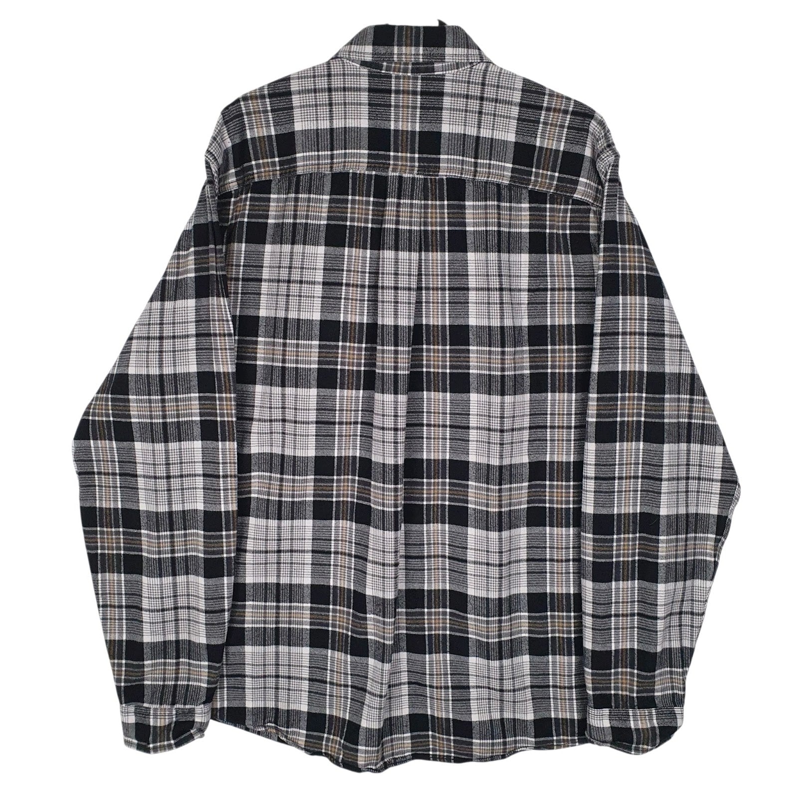 Mens Grey Eddie Bauer Flannel  Shirt