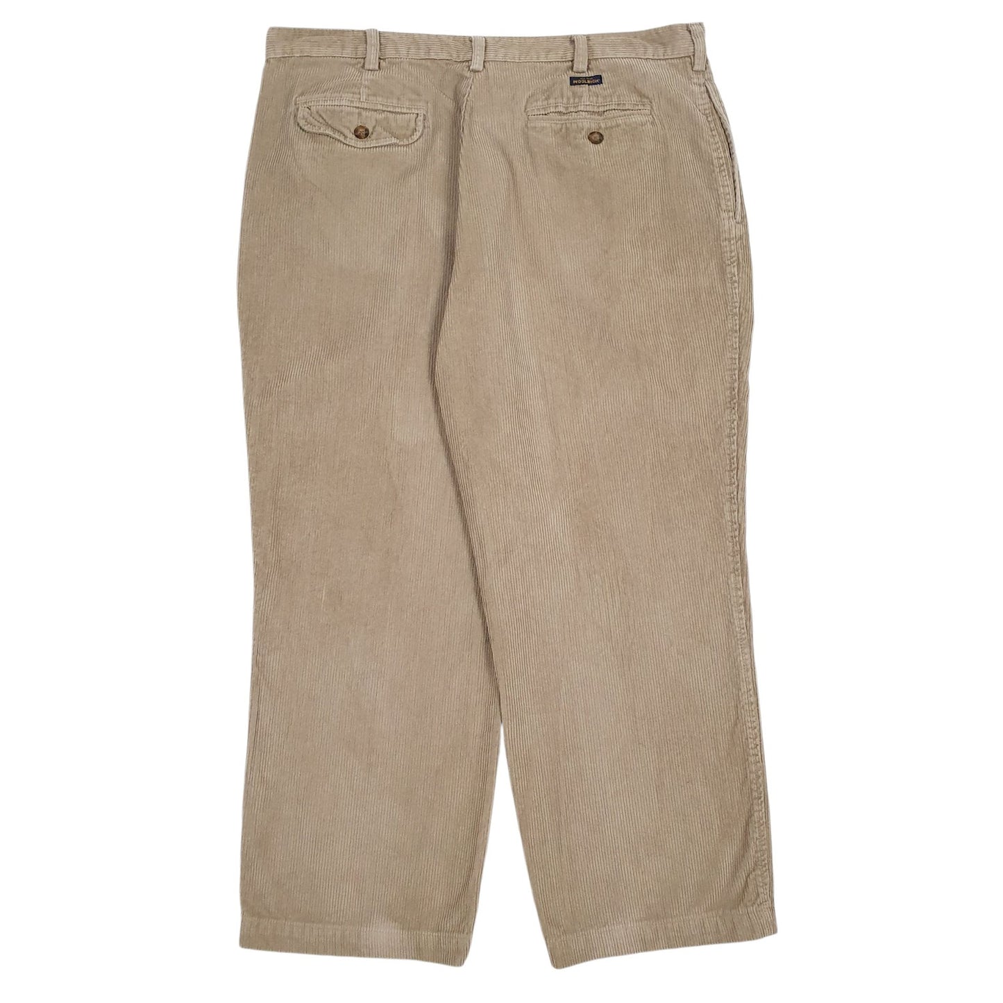 Mens Brown Woolrich Pleated  Trousers