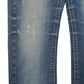 Mens Blue Black Distressed  Jeans