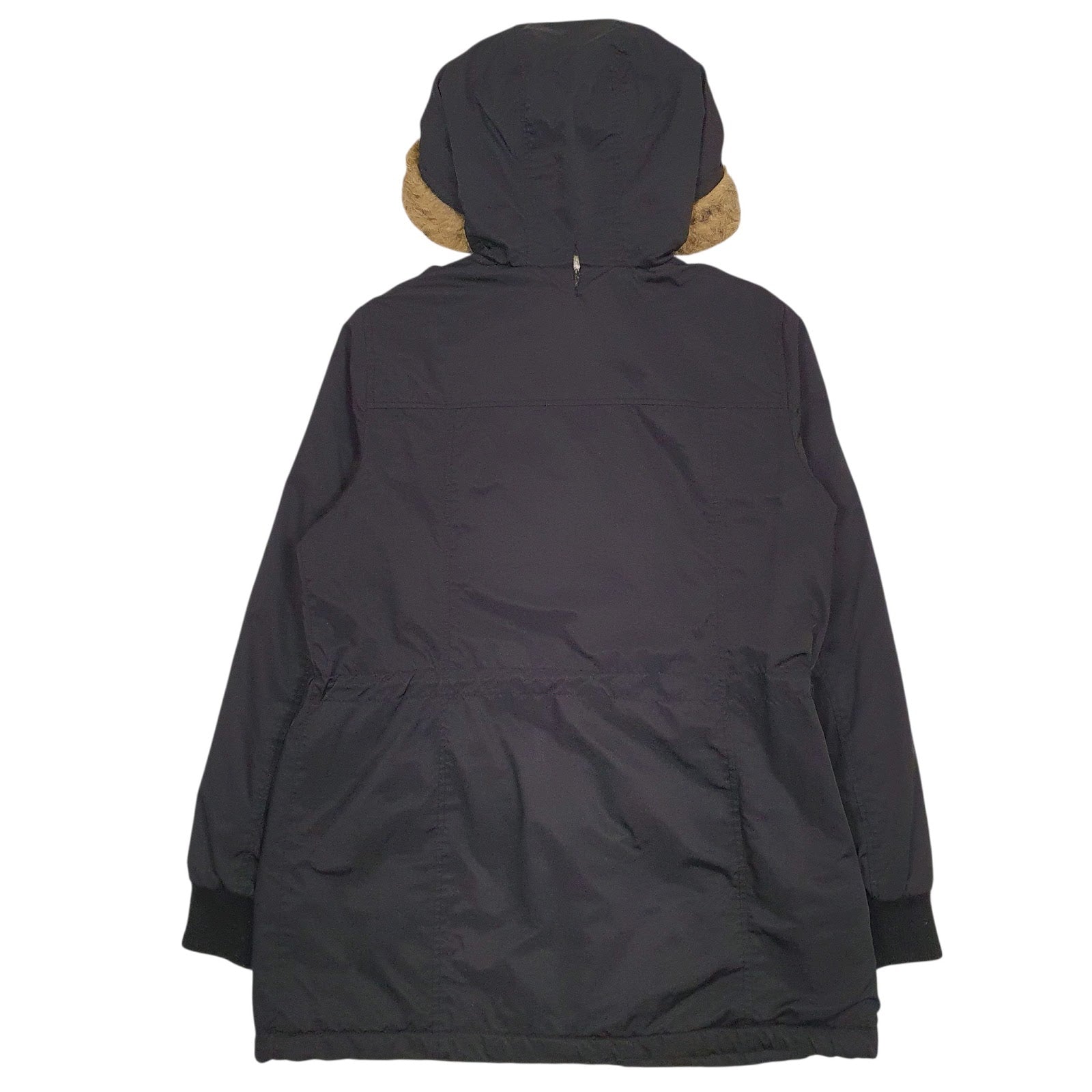 Womens Black Levis Sherpa Lined  Coat