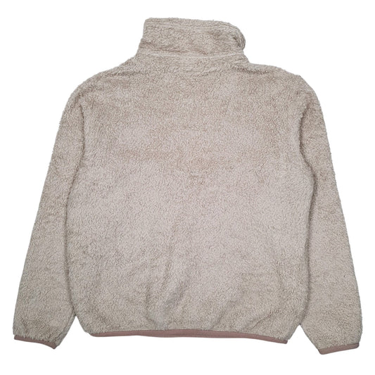 Womens Beige Patagonia Los Gatos Fluffy Quarter Zip Jumper