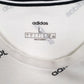 Mens White Adidas Spellout  T Shirt