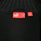 Mens Black Puma Knit Full Zip Jumper