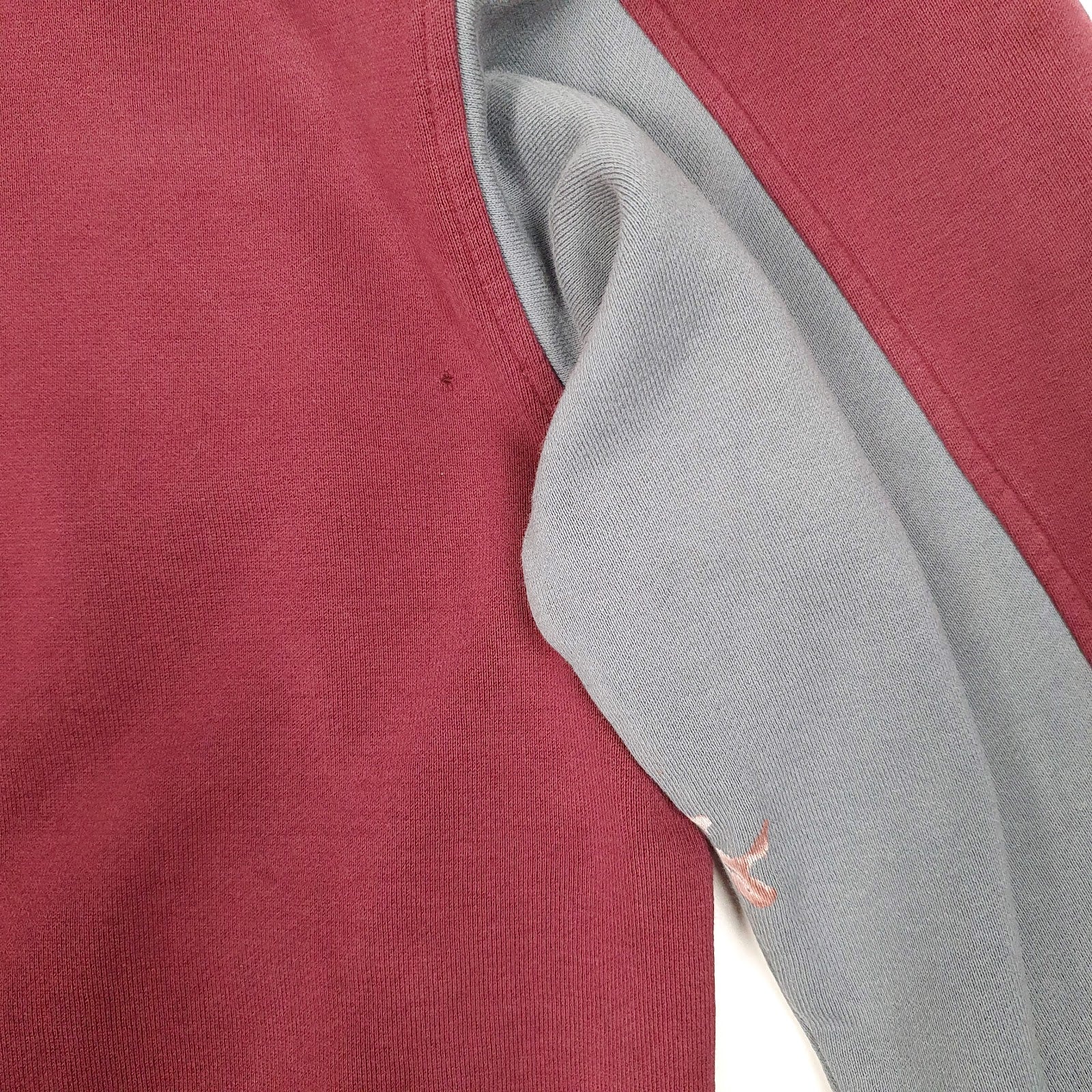 Mens Burgundy Adidas  Hoodie Jumper