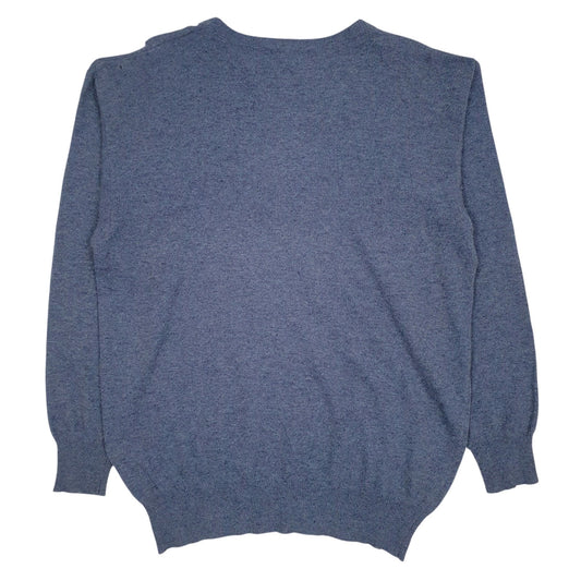 Mens Blue Fred Perry Sportswear Crewneck Jumper