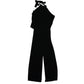 Womens Black Melrose Asymmetric Flared Leg Sleeveless Dress