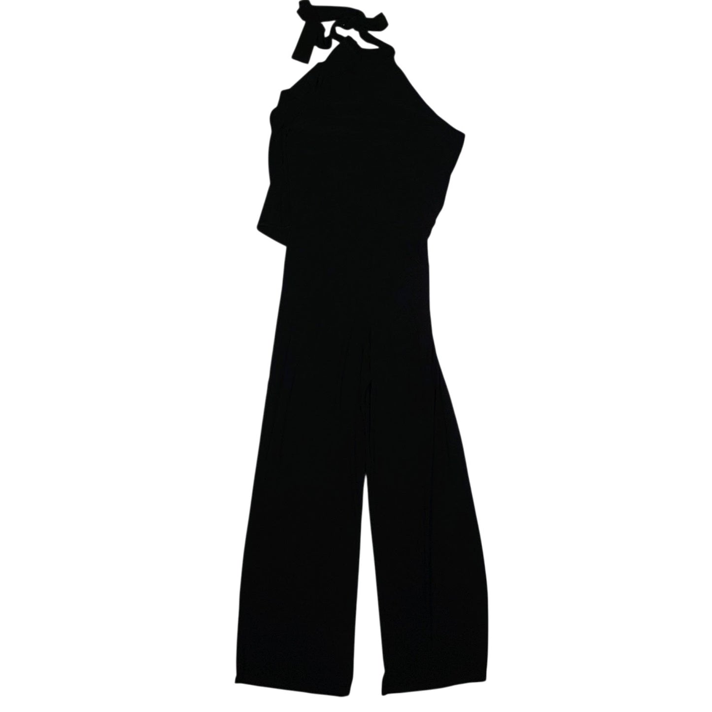 Womens Black Melrose Asymmetric Flared Leg Sleeveless Dress