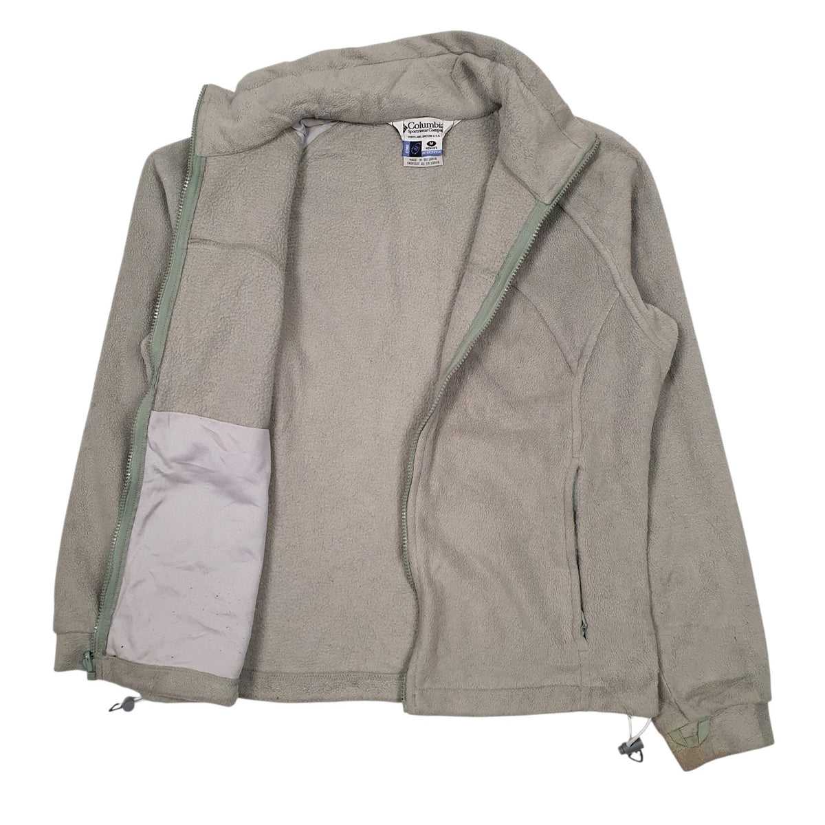Womens Green Columbia Sportswear Company  Full Zip Jumper