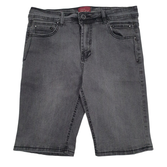 Mens Grey Truth Substance  Denim Shorts