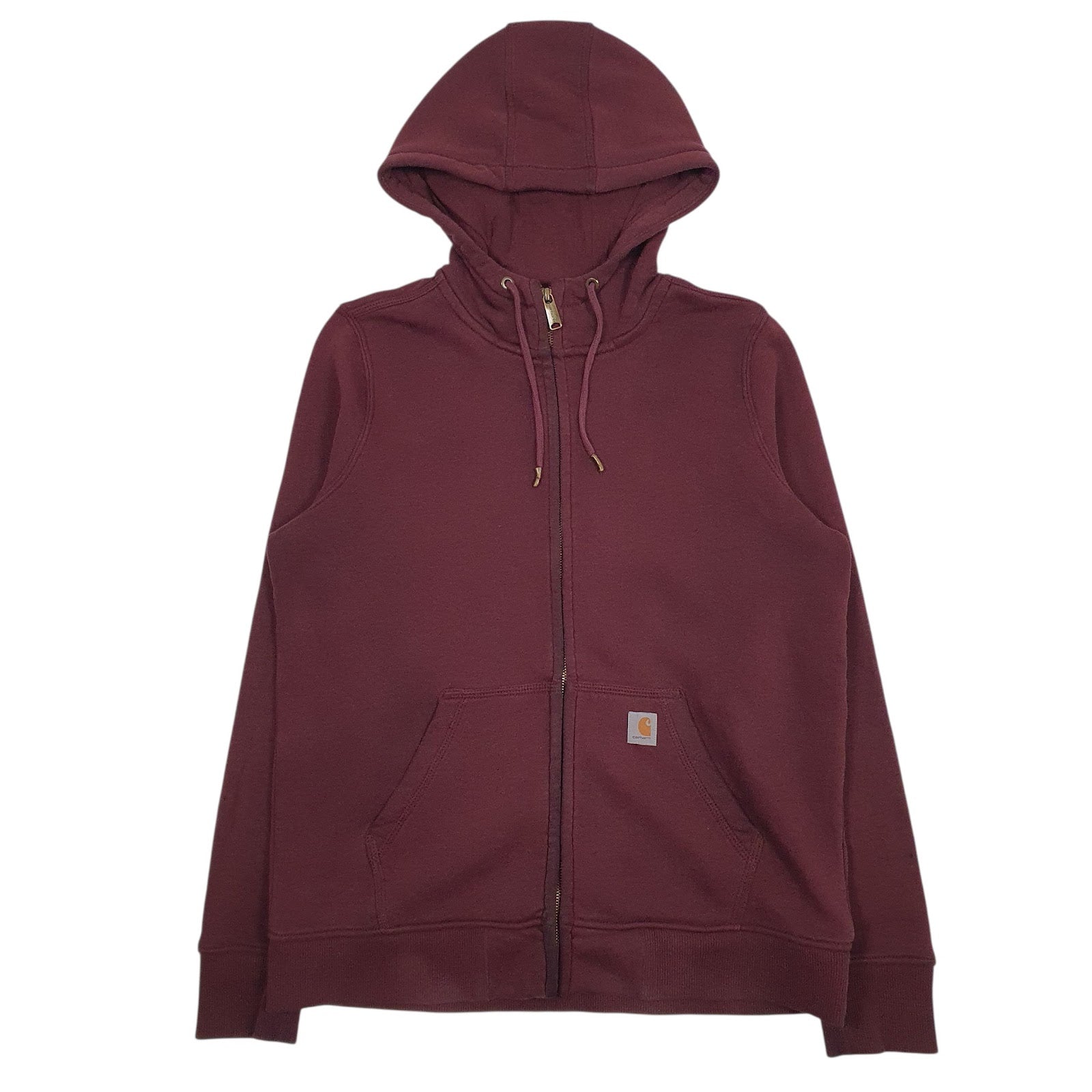 Womens Burgundy Carhartt  Full Zip Jumper