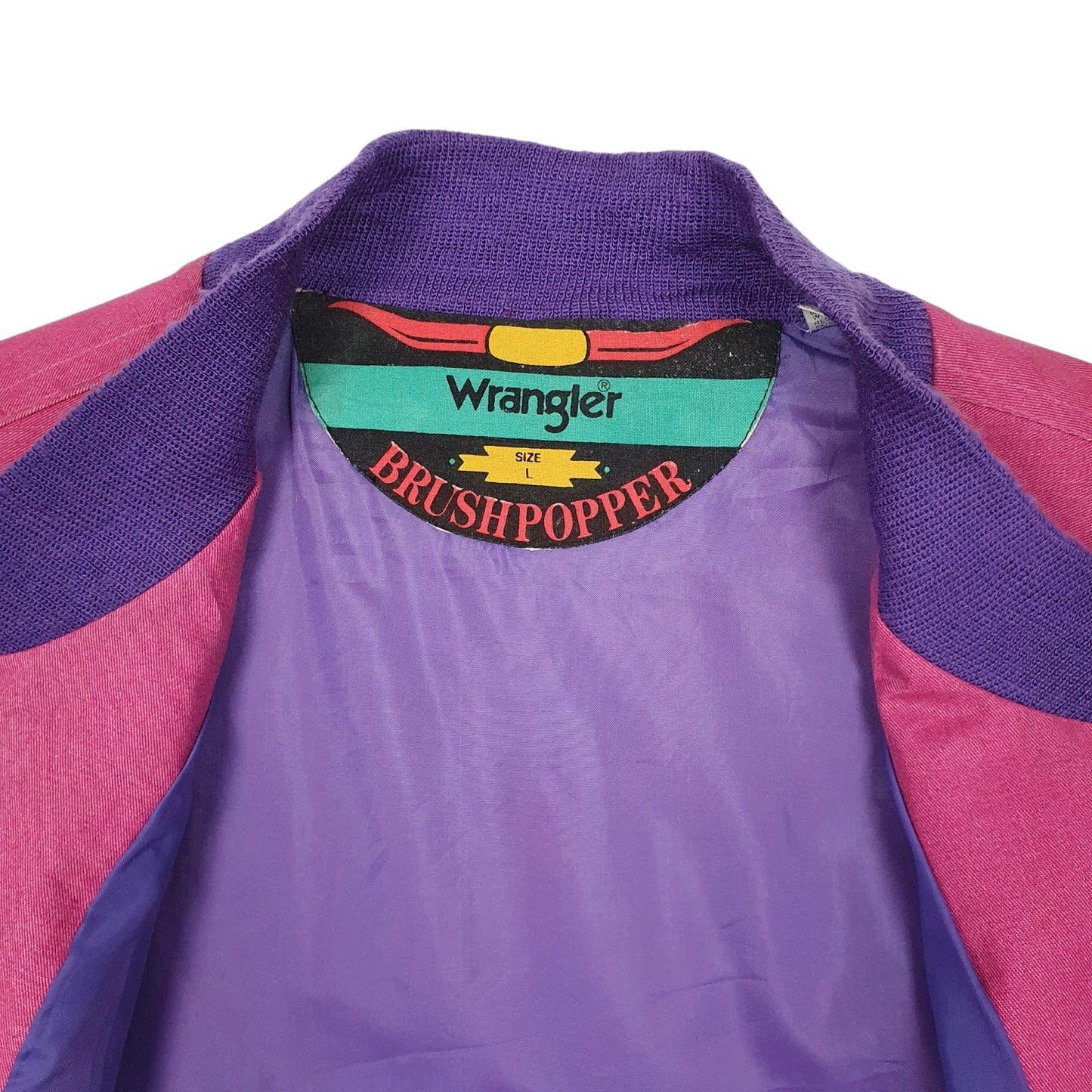 Mens Pink Wrangler Brushpopper Vintage 90s  Coat