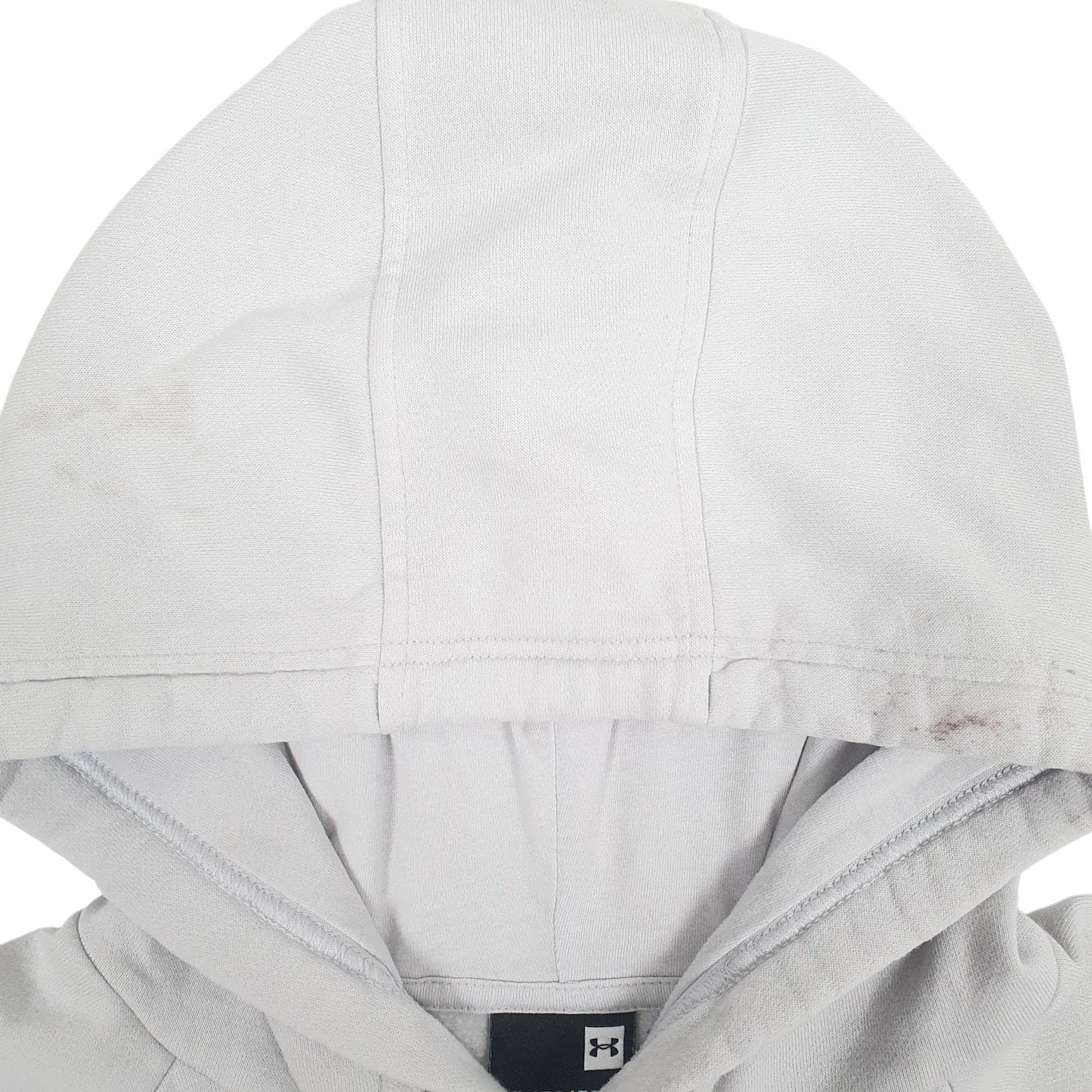 Mens Grey Under Armour Spellout Hoodie Jumper
