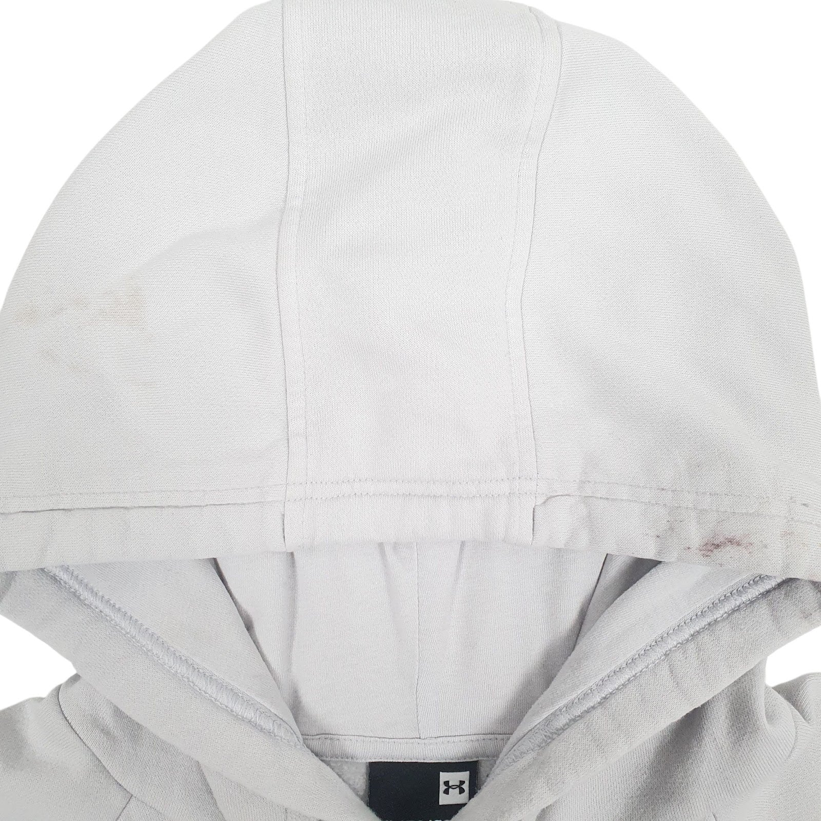 Mens Grey Under Armour Spellout Hoodie Jumper