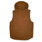 Mens Brown Wrangler Workwear Hoodie Vest Bodywarmer Hoodie Coat