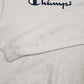 Mens Grey Champion Spellout Hoodie Jumper