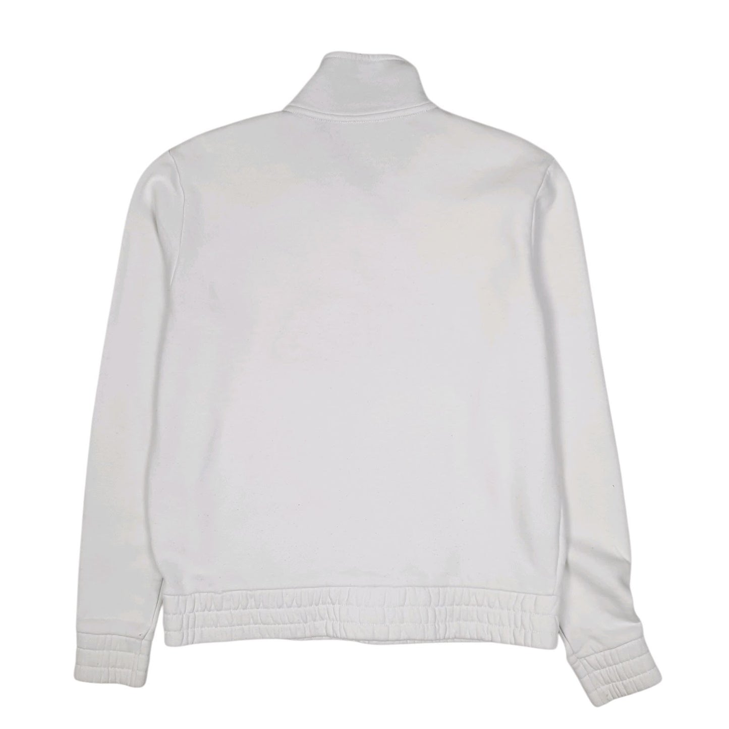 Womens White Fila  Quarter Zip Jumper