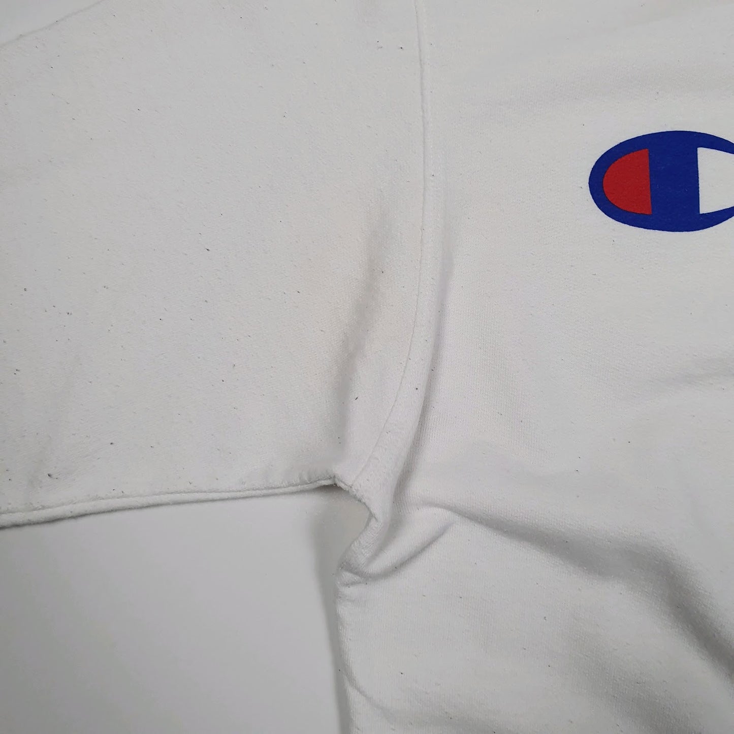 Mens White Champion  Crewneck Jumper