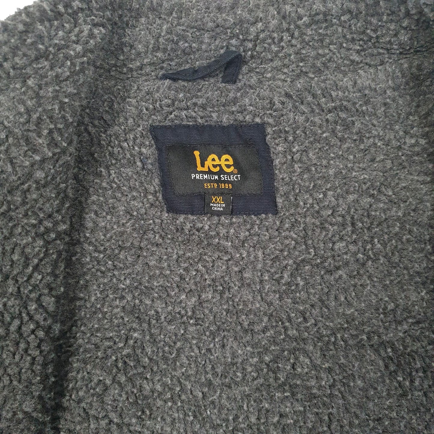 Mens Navy Lee Sherpa Lined Vest Bodywarmer  Coat