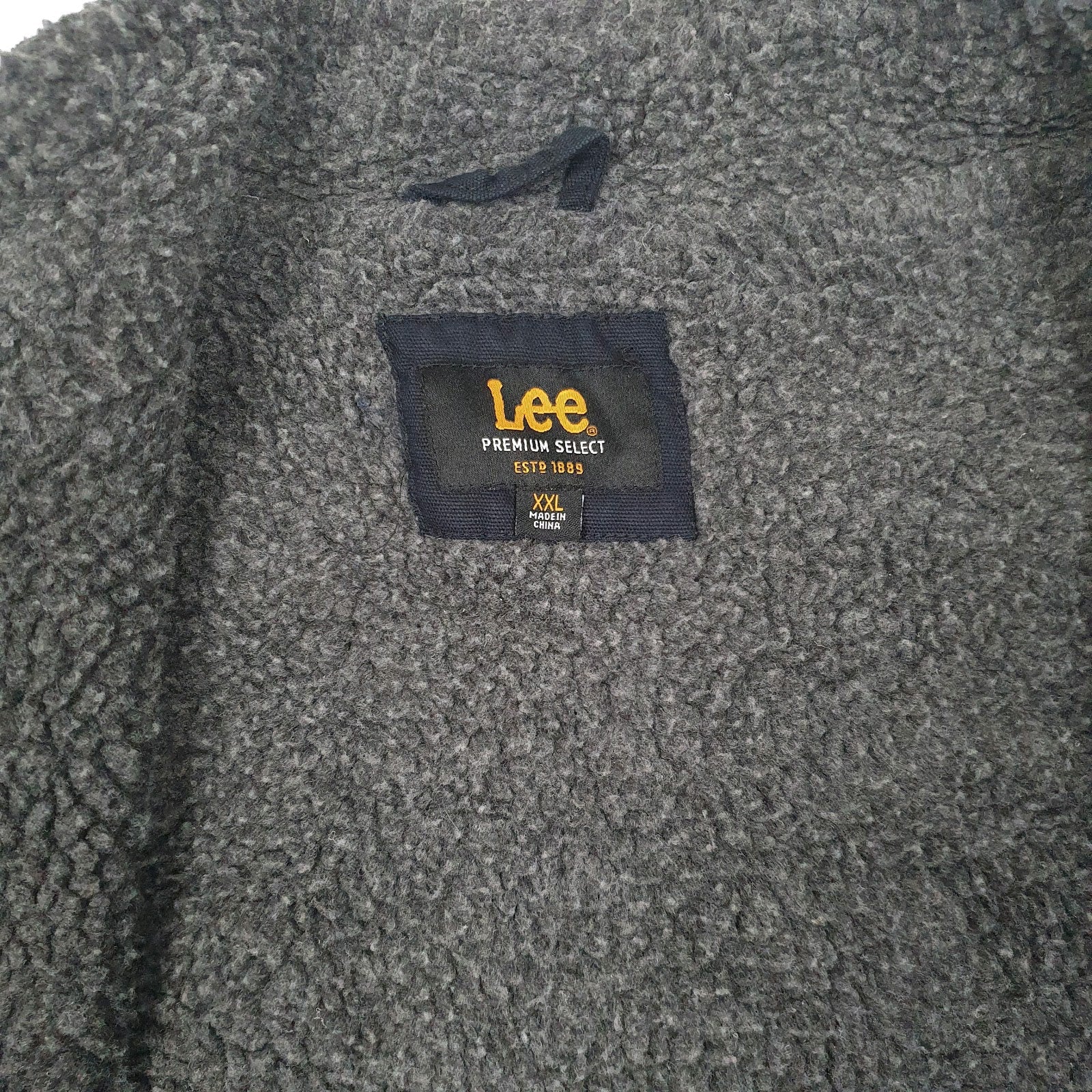 Mens Navy Lee Sherpa Lined Vest Bodywarmer  Coat