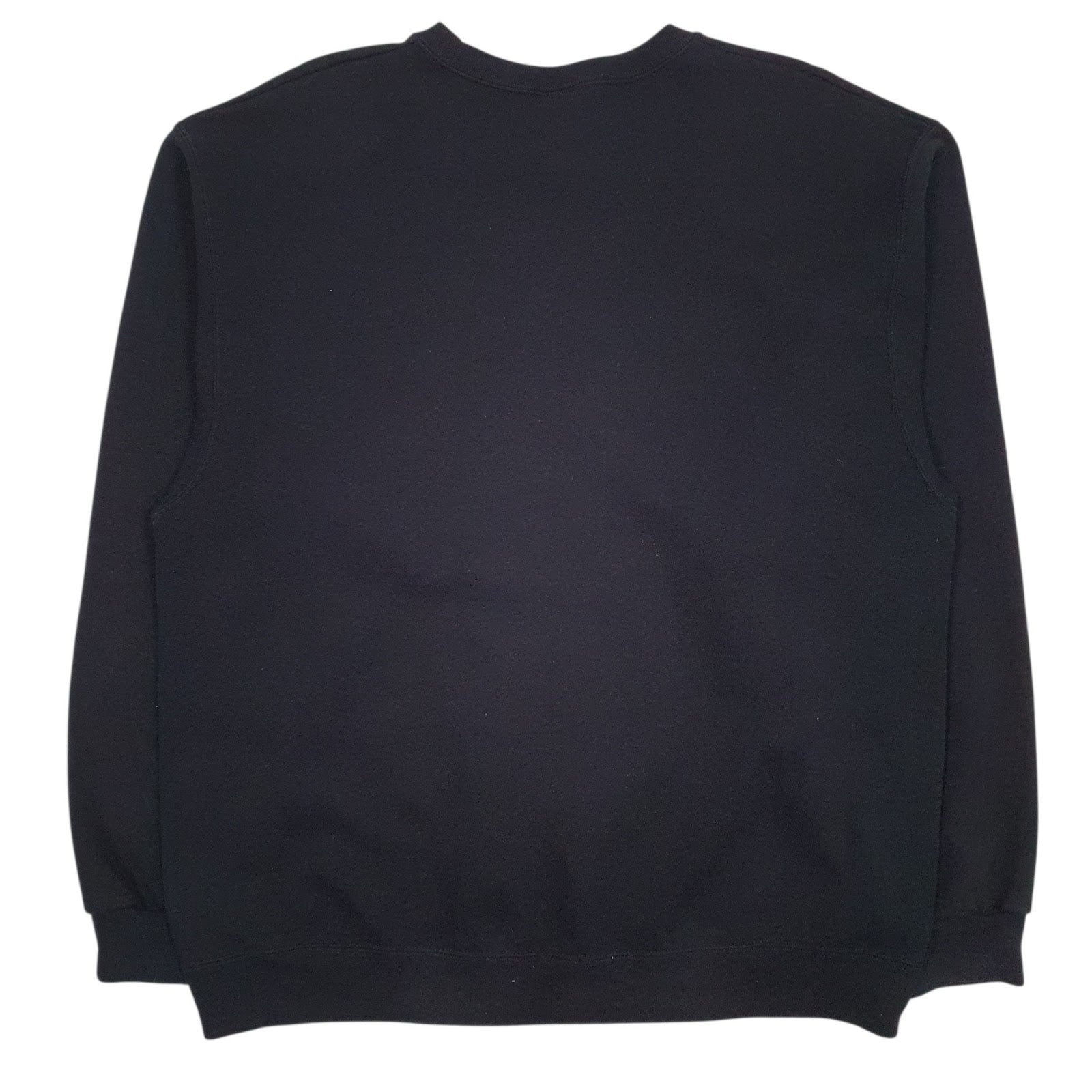 Mens Black Jerzees Graphic Crewneck Jumper