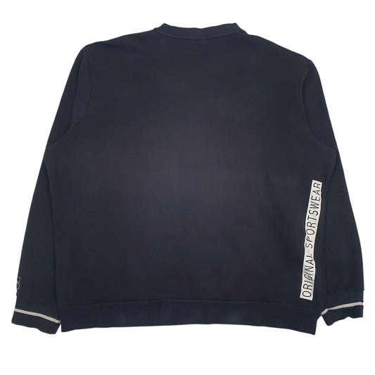 Mens Black Puma  Crewneck Jumper