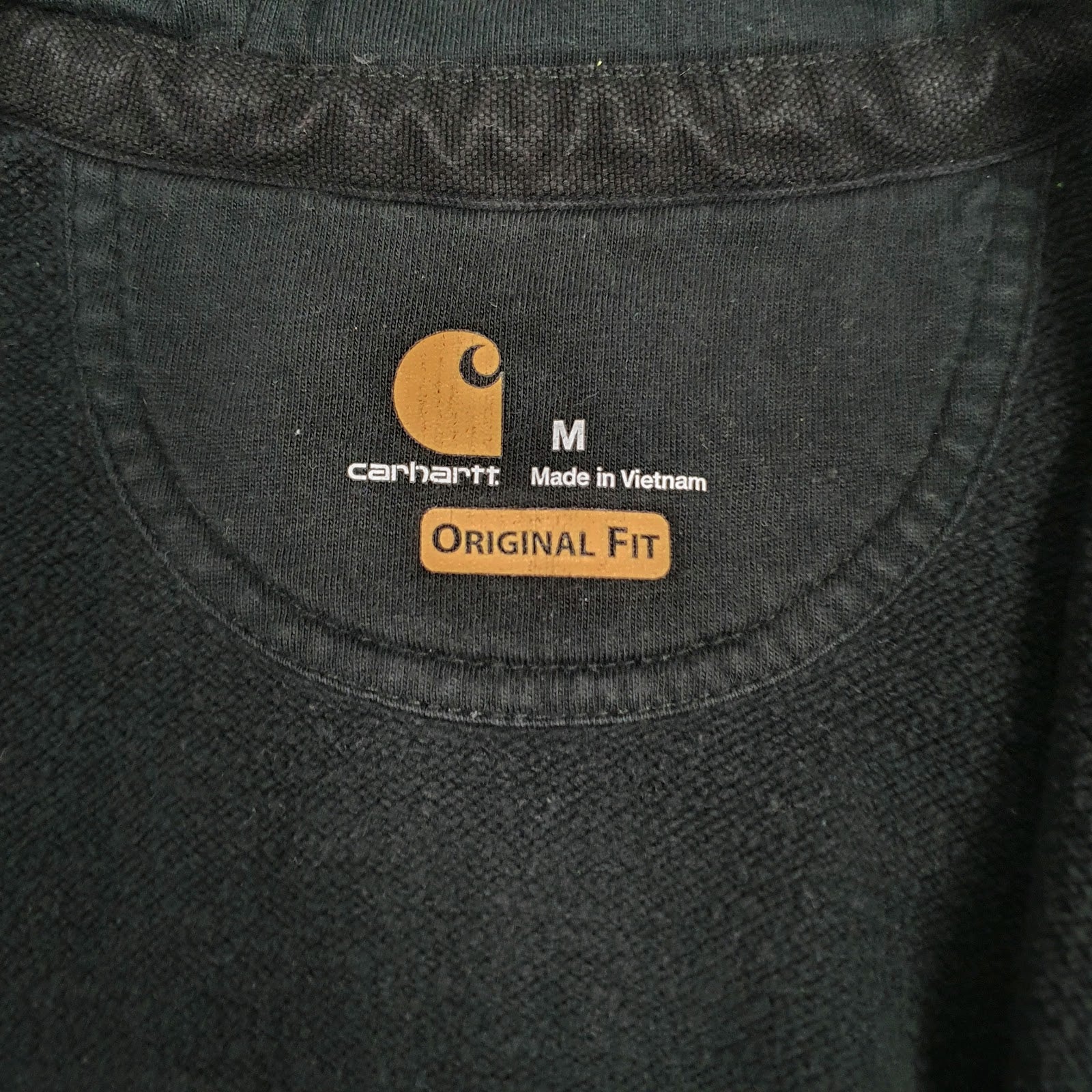 Mens Black Carhartt General Pump Full Zip Jumper