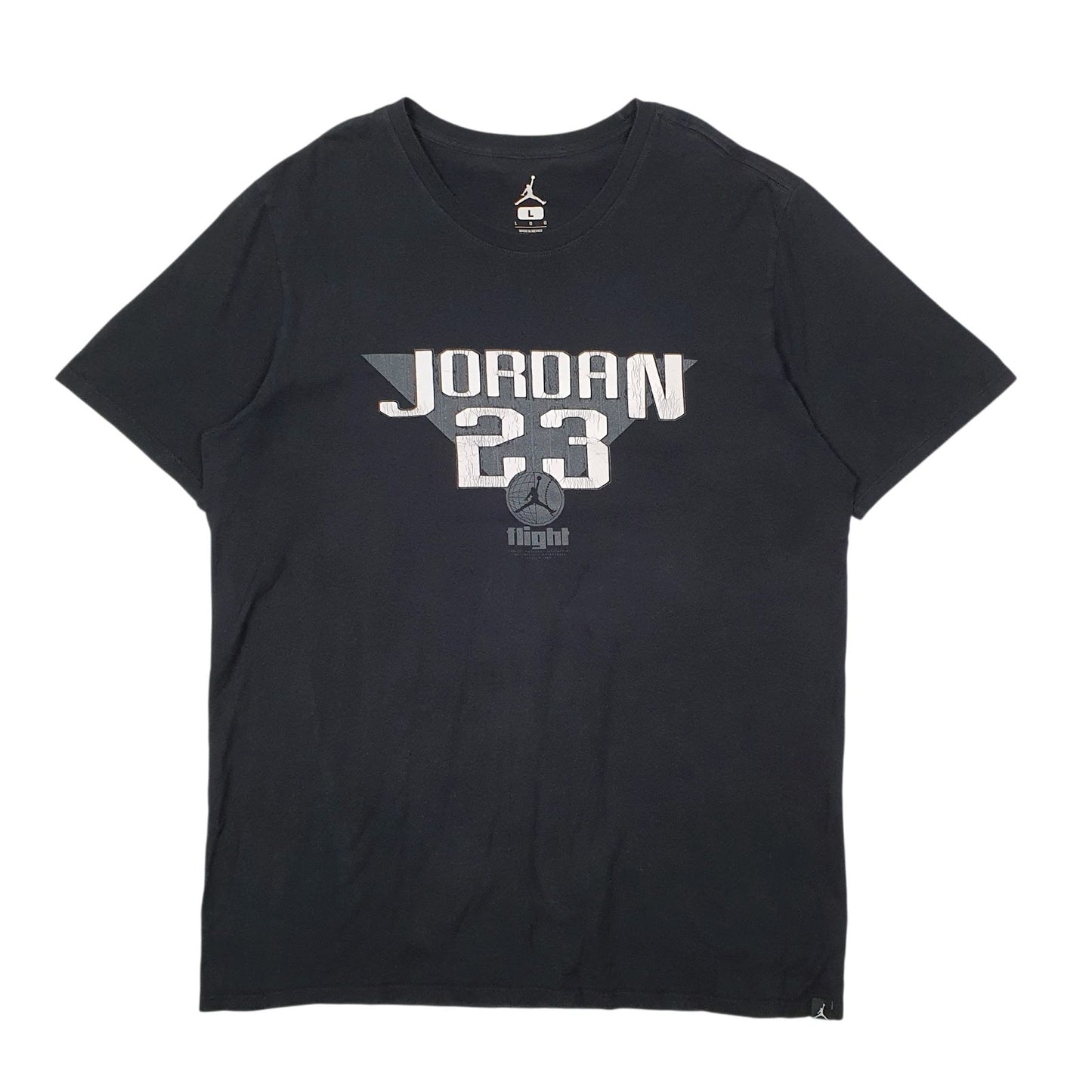 Mens Black Nike Air Jordan Basketball Short Sleeve T Shirt