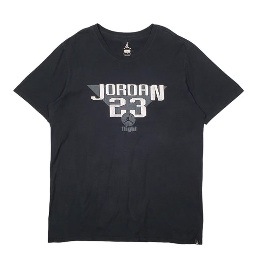 Mens Black Nike Air Jordan Basketball Short Sleeve T Shirt
