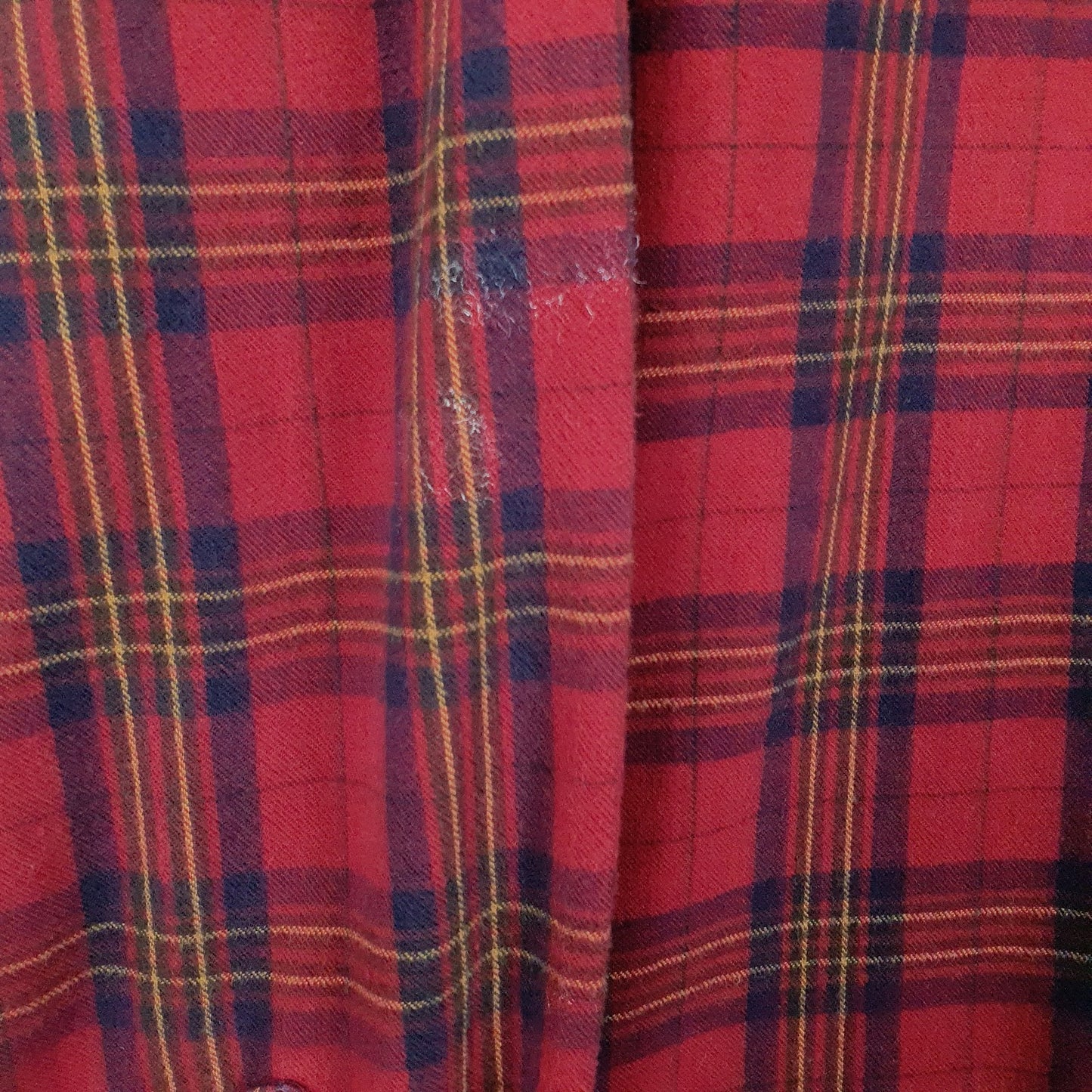 Mens Red L.L.Bean Flannel  Shirt