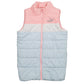 Womens Blue Puma Puffer Crewneck Coat
