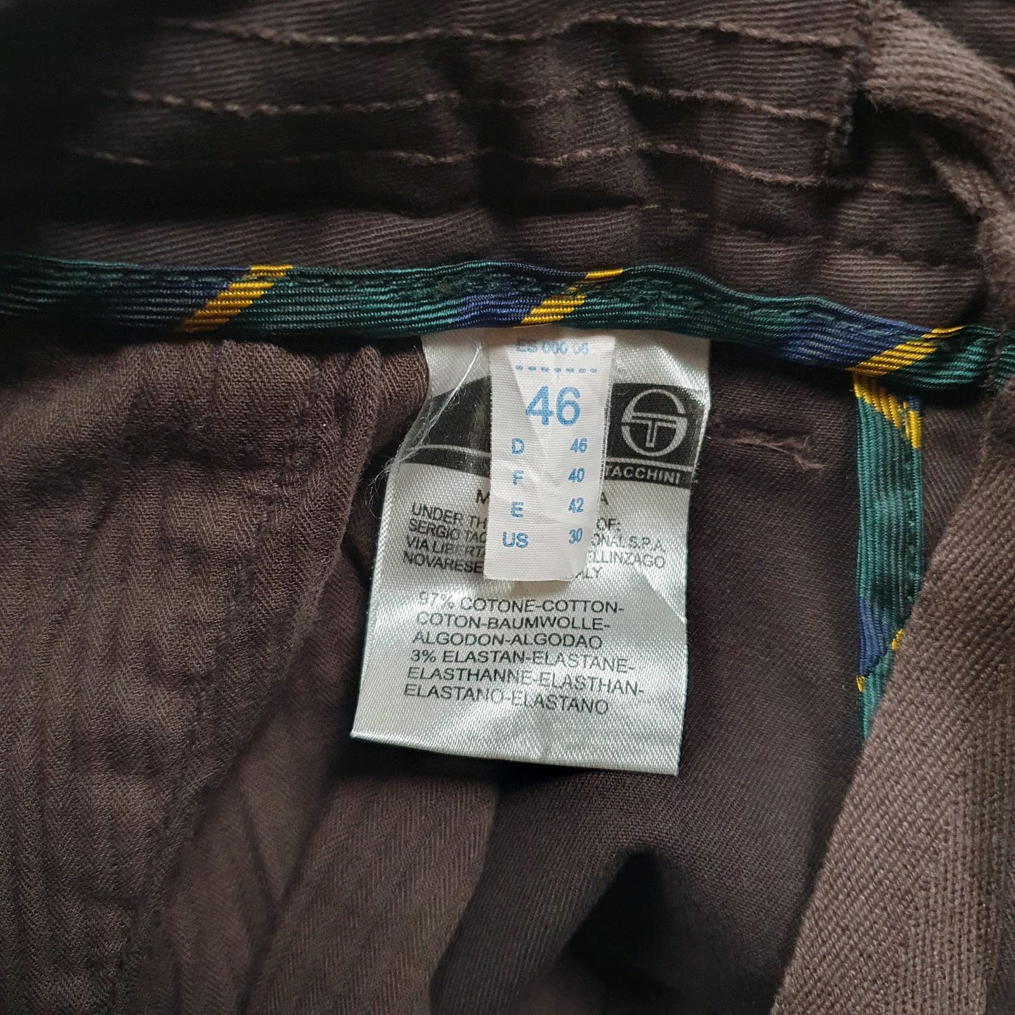 Mens Brown Sergio Tacchini   Trousers