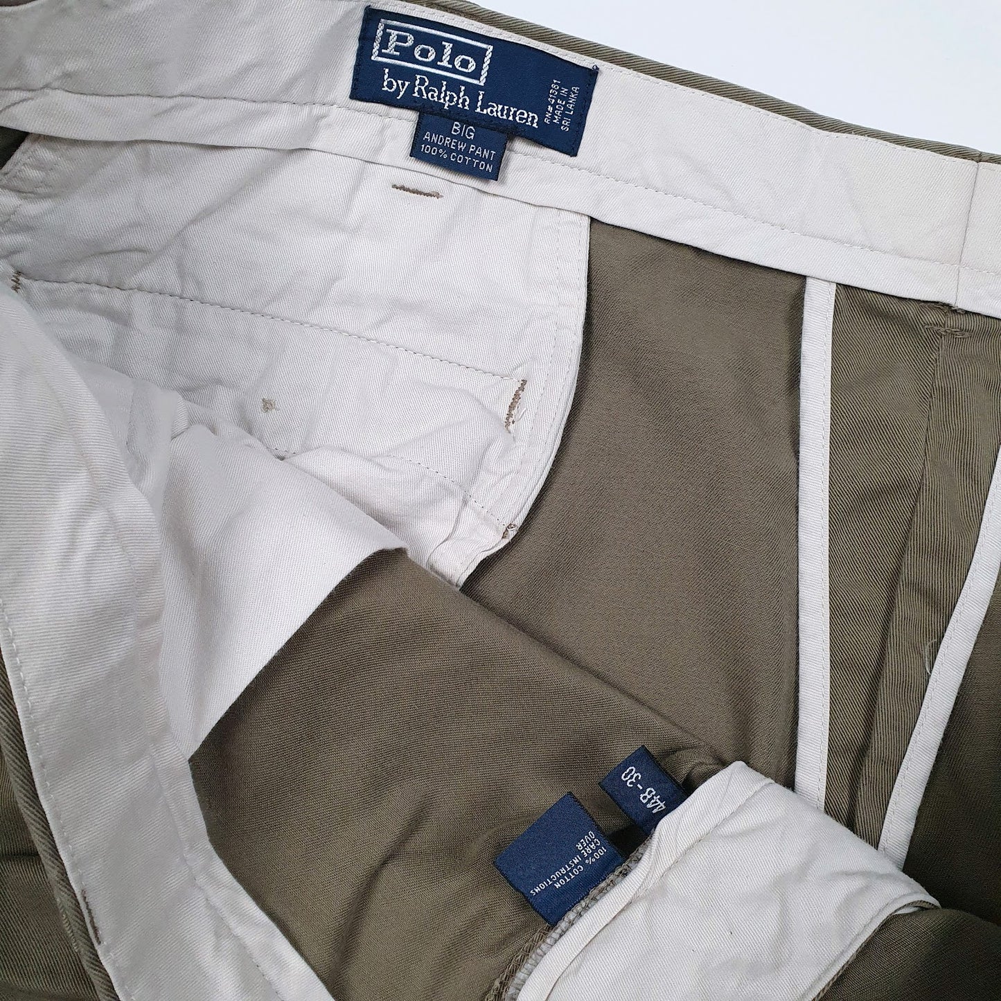 Mens Brown Polo Ralph Lauren Andrew Pant Pleated  Trousers