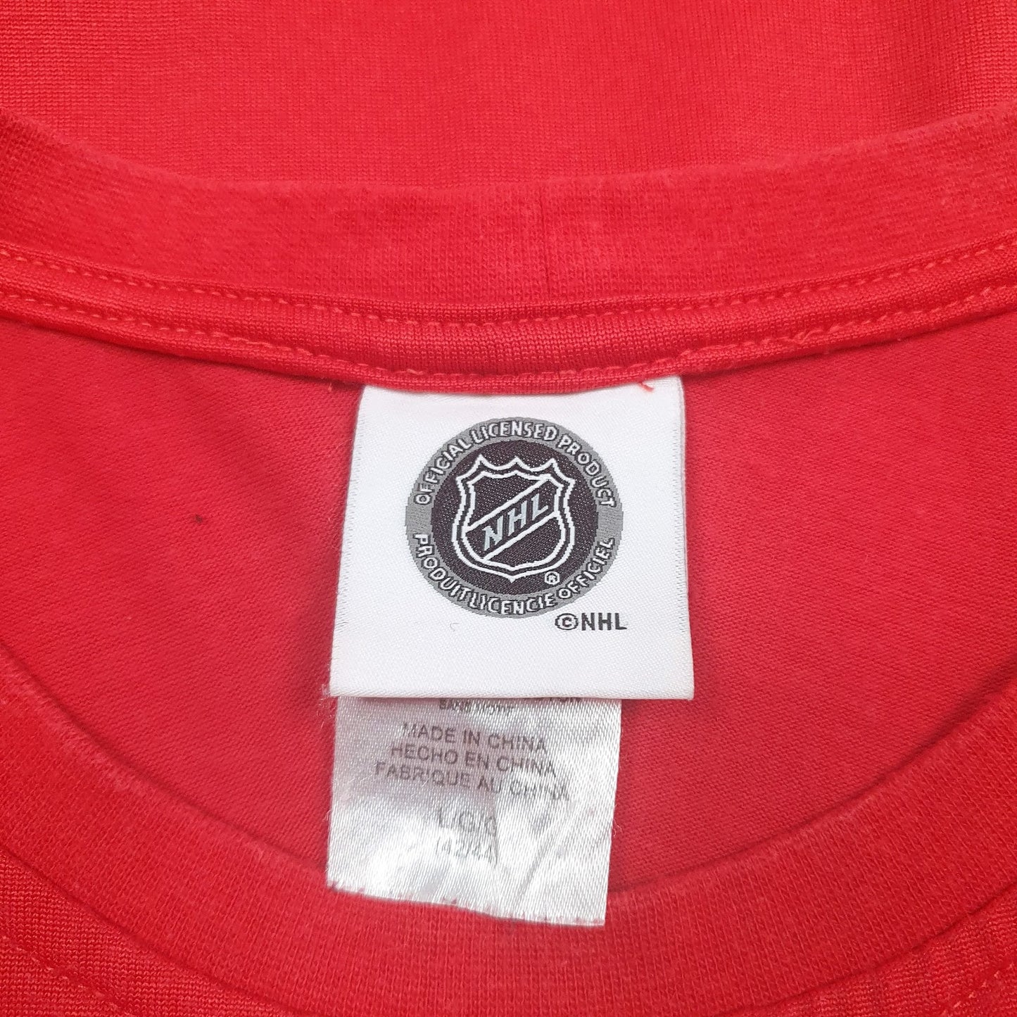 Mens Red NHL Chicago Blackhawks  T Shirt