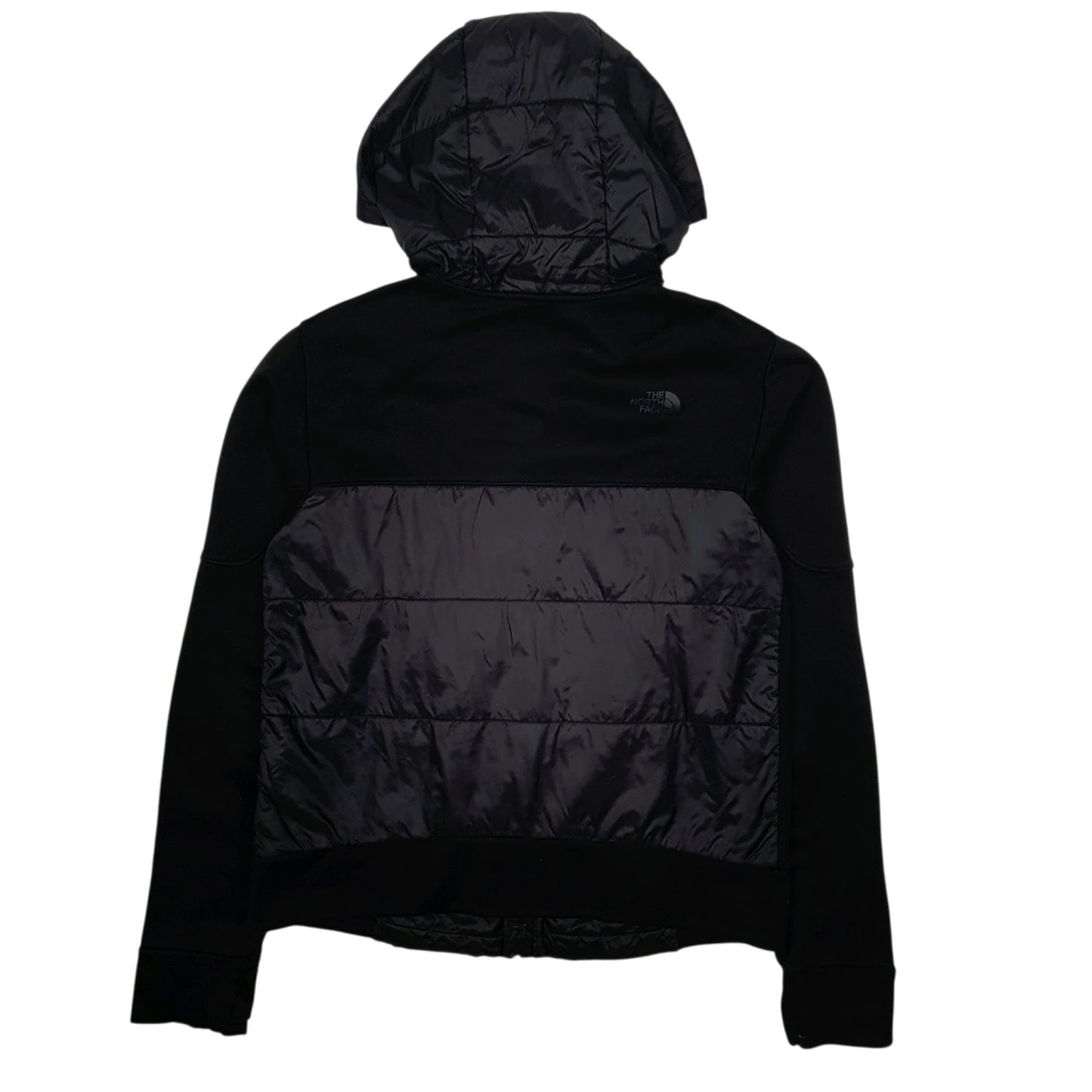 Womens Black The North Face Softshell Hooded Crewneck Coat