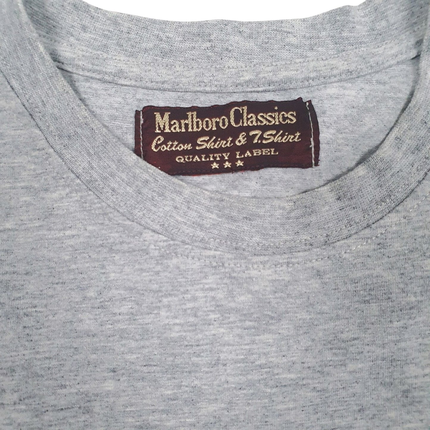 Mens Grey Marlboro Classics   T Shirt