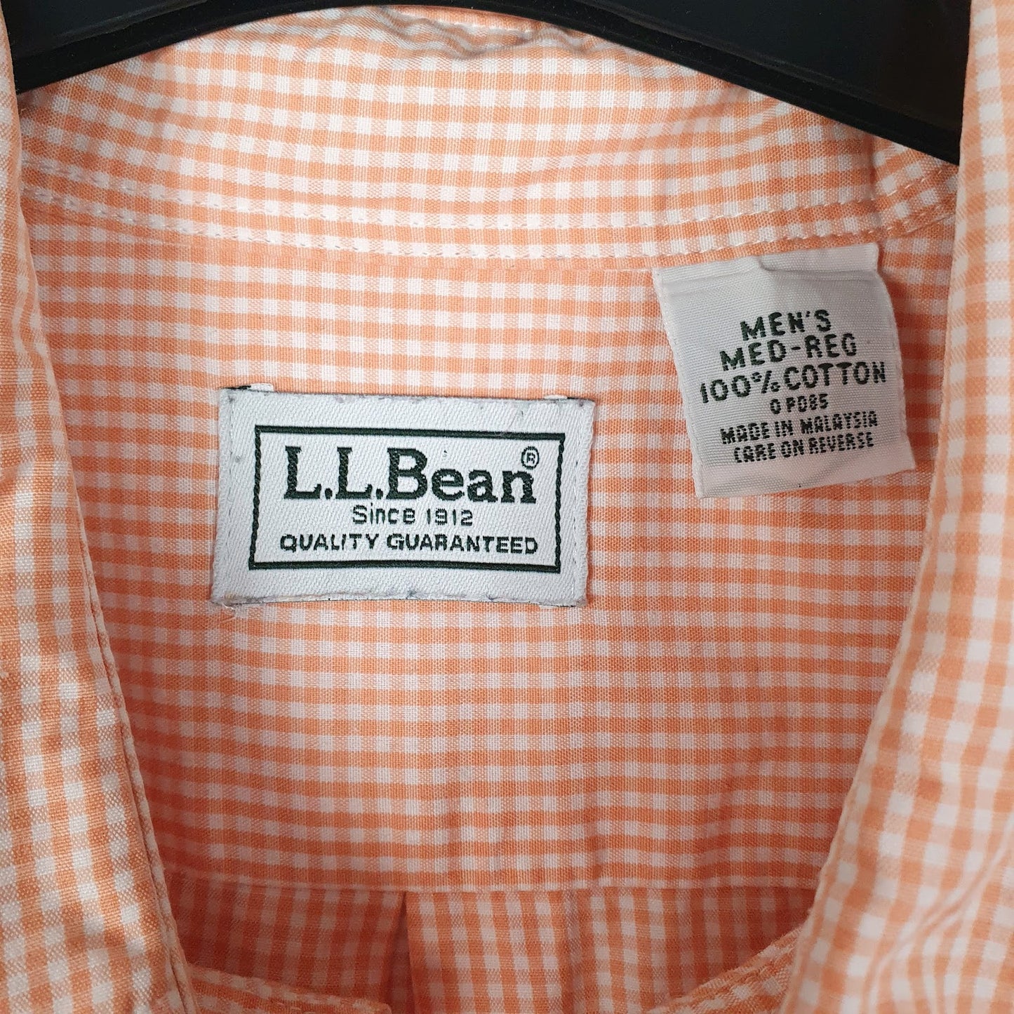 Mens Orange L.L.Bean   Shirt
