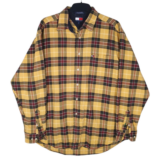 Mens Yellow Tommy Hilfiger Vintage Long Sleeve Shirt
