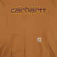 Mens Brown Carhartt Spellout Hoodie Jumper