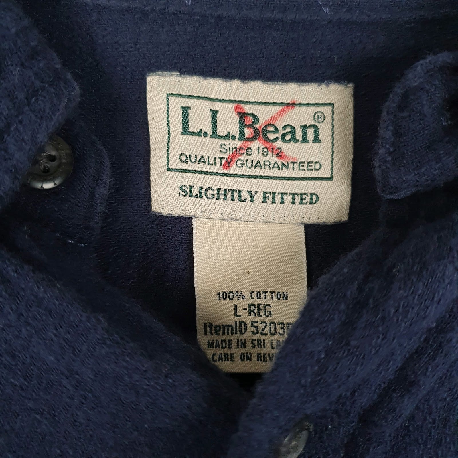 Mens Navy L.L.Bean   Shirt