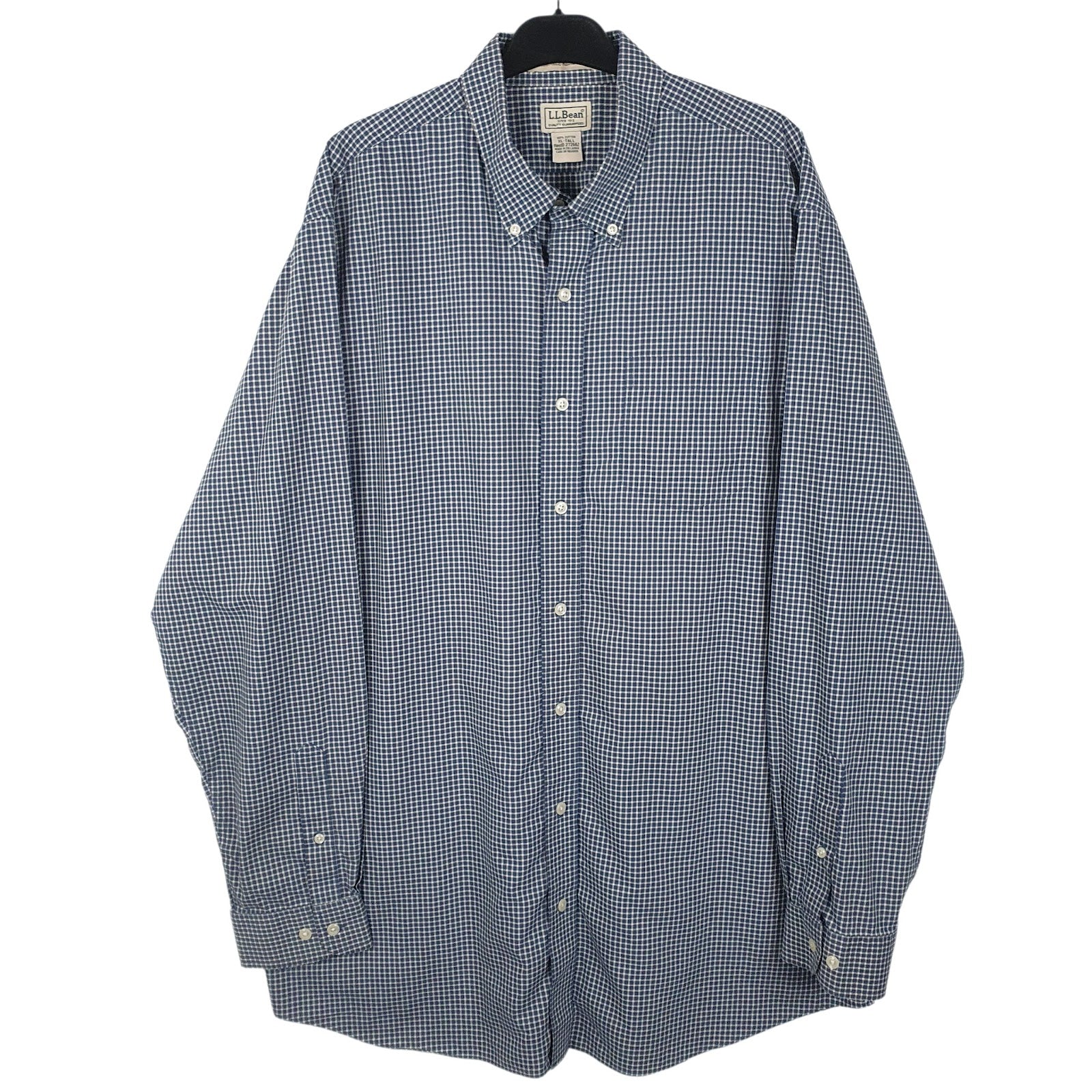 Mens Blue L.L.Bean  Long Sleeve Shirt
