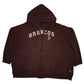 Mens Brown NFL Denver Broncos Hoodie Full Zip Jumper