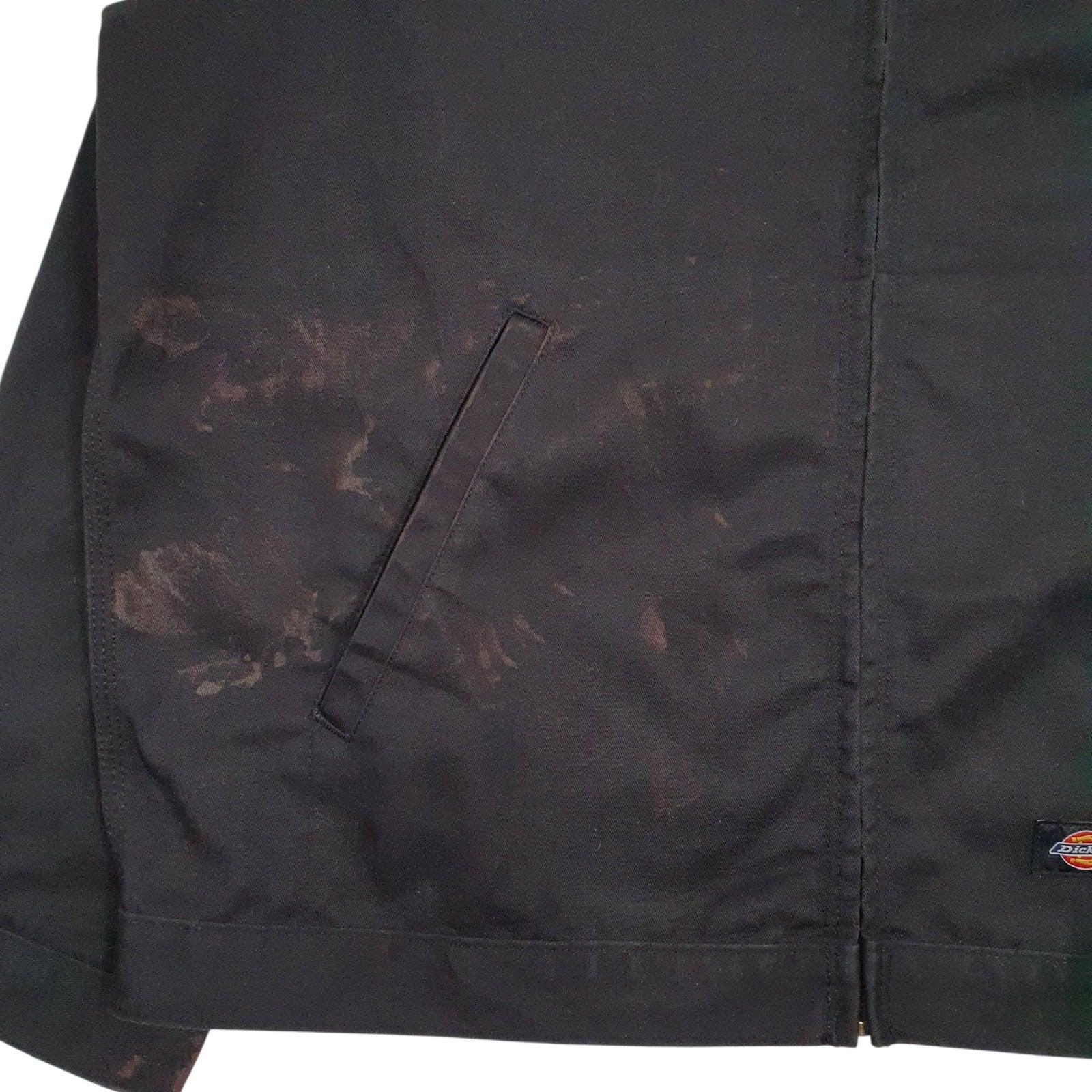 Mens Black Dickies Eisenhower Windbreaker Crewneck Coat