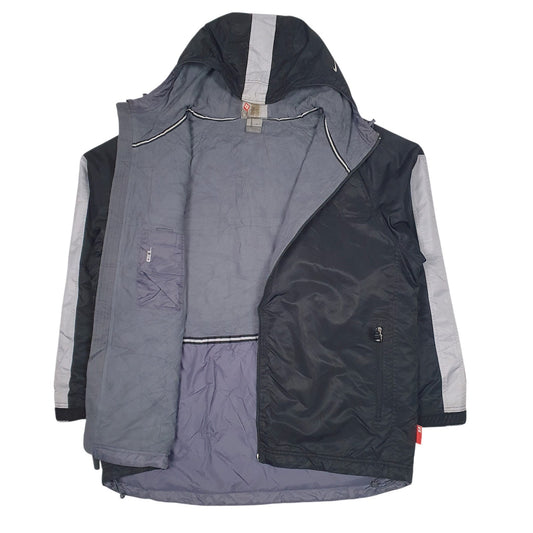 Mens Black Nike Vintage 00s Padded  Coat