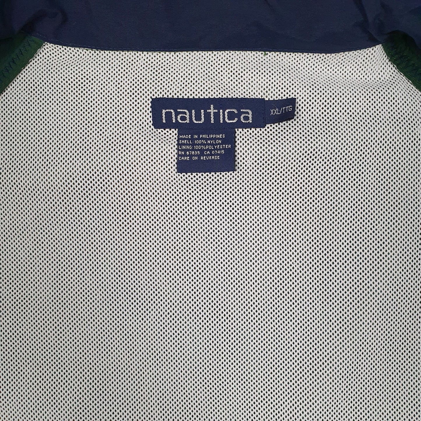 Mens Green Nautica Vintage 90s Sailing  Coat
