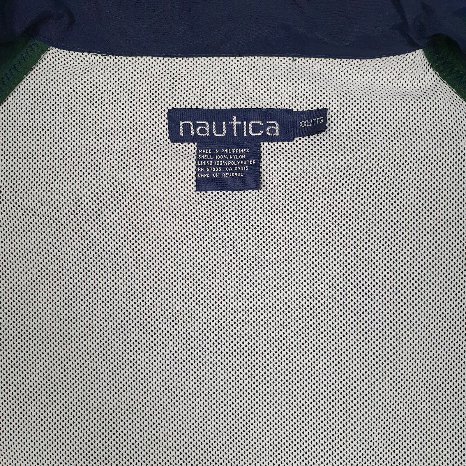 Mens Green Nautica Vintage 90s Sailing  Coat