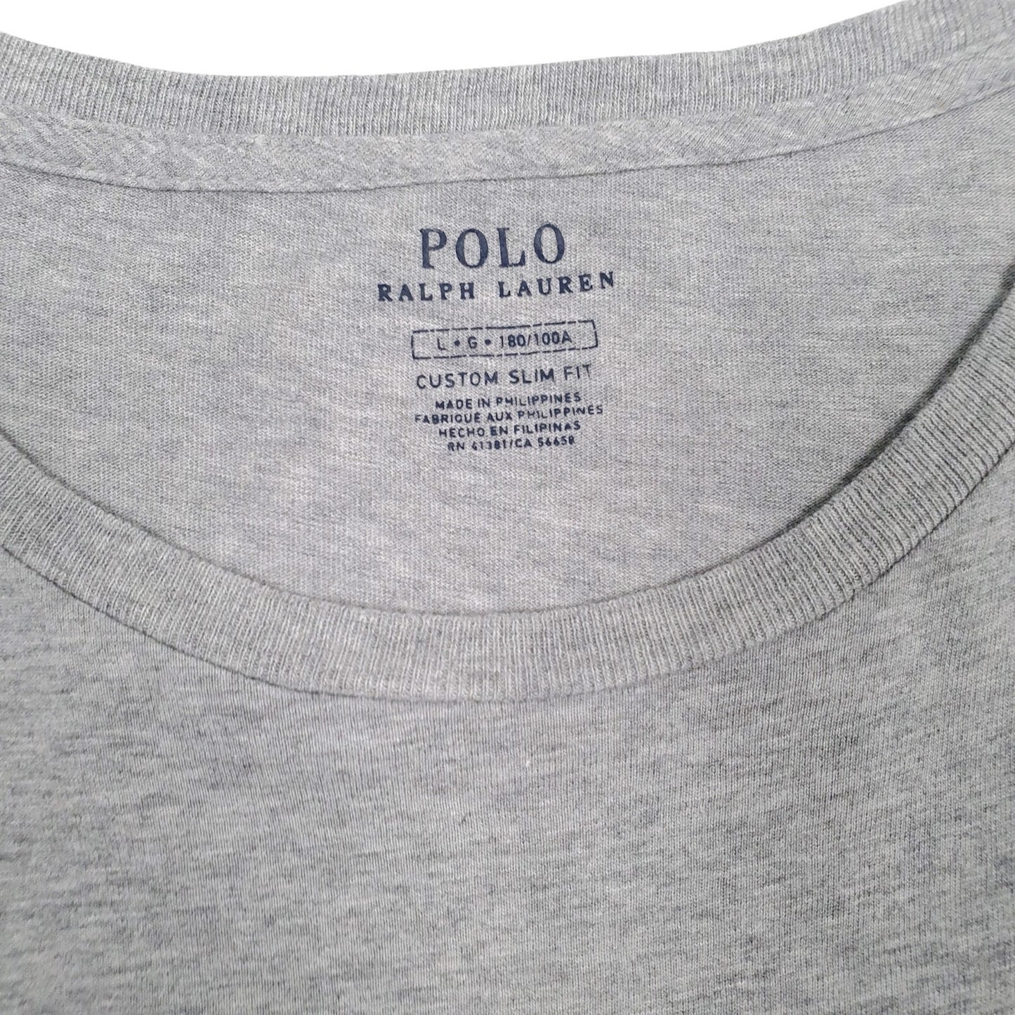 Mens Grey Polo Ralph Lauren   T Shirt
