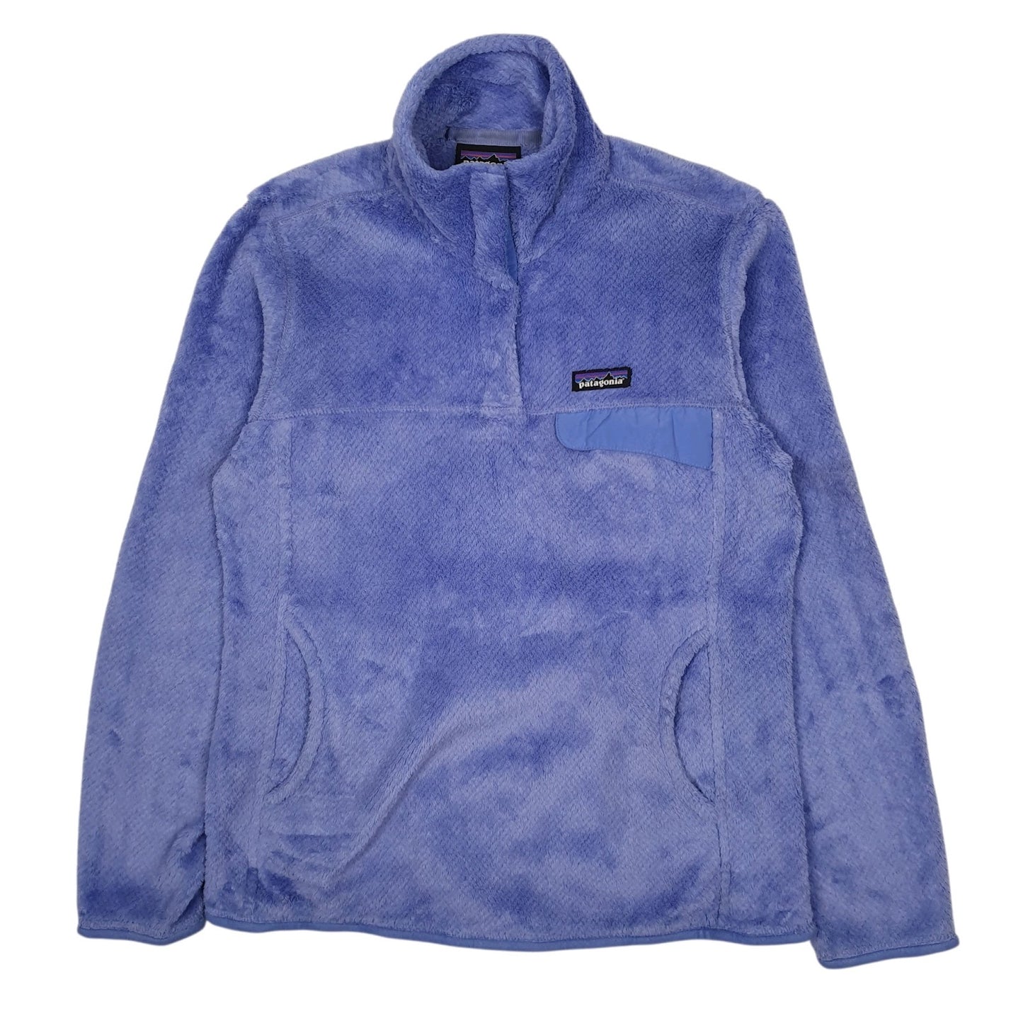 Womens Blue Patagonia Snap T Fluffy Quarter Zip Jumper